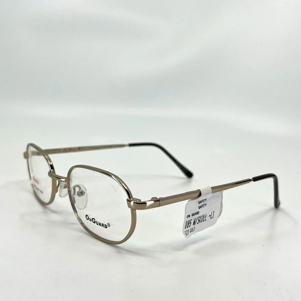 OnGuard OG085 W/Skull Gold Round Full Rim Eyeglasses Frames 52[]19 140 mm
